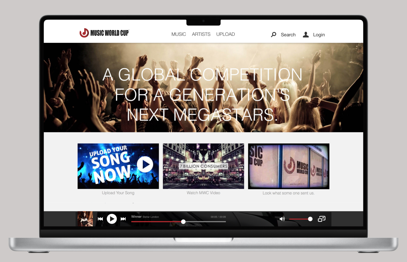 Music World Cup Responsive Website